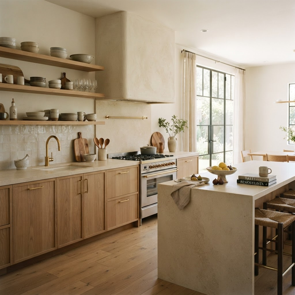 Warm Minimal Kitchen